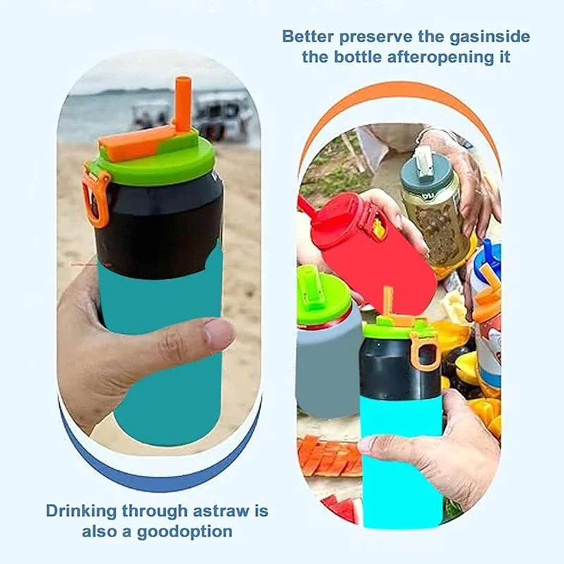 Portable Soda Can Lid Suitable For Canned Beverages, Beer, Juice, Drinking, Etc...