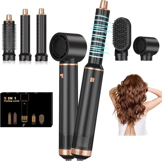 LuxeCurl CurlEase© – Ultimate 5 In 1 Styler